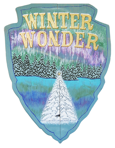 Winter Wonder Northern Lights Original Artwork