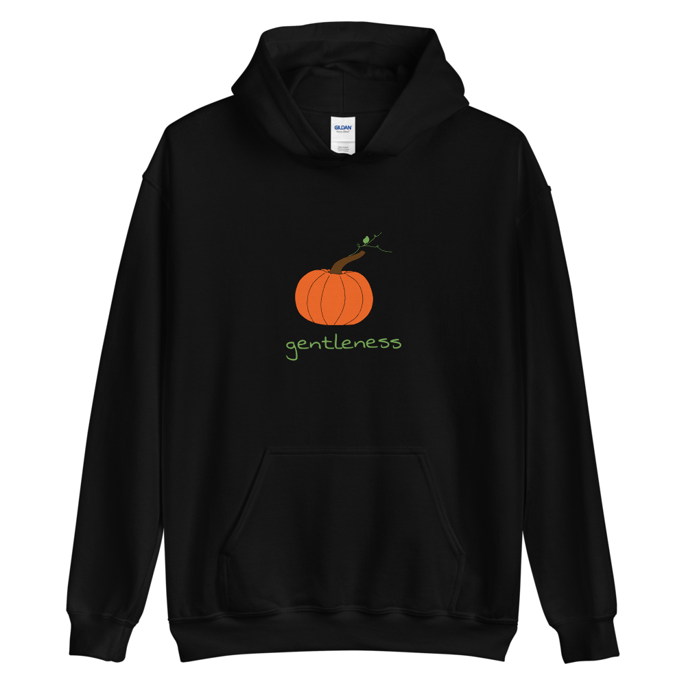 Pumpkin Gentleness Hoodie in Black