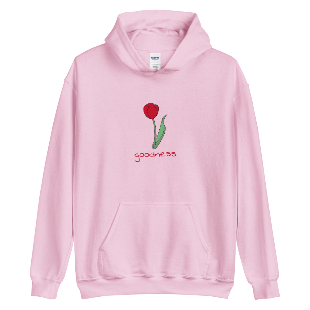 Tulip Goodness Hoodie in Light Pink