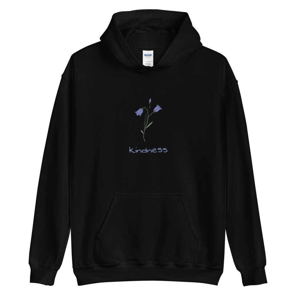 Bluebell Kindness Hoodie in Black