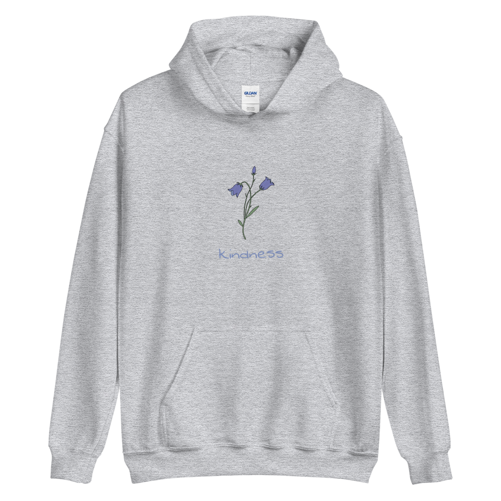 Bluebell Kindness Hoodie in Sport Grey