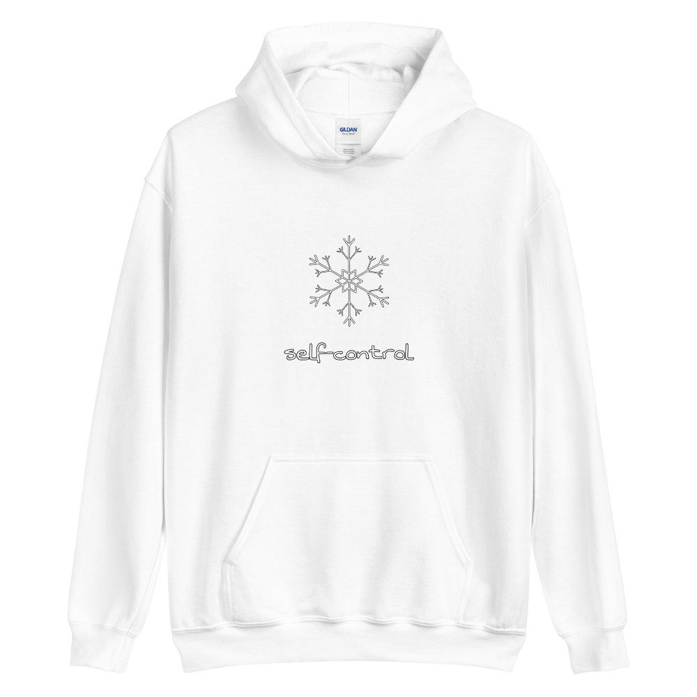 Snowflake Self-Control Hoodie in White