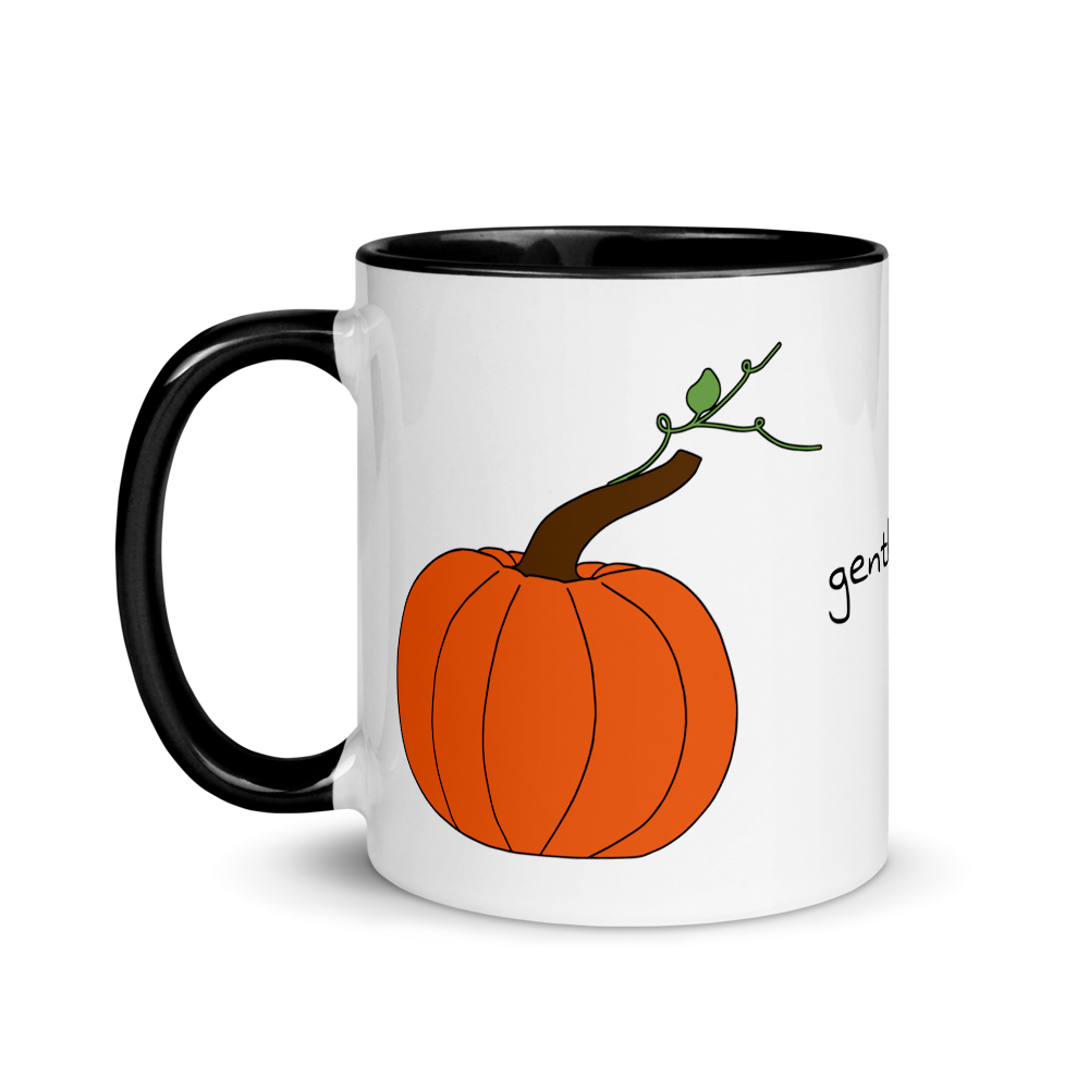 Pumpkin Gentleness Mug with Black Inside