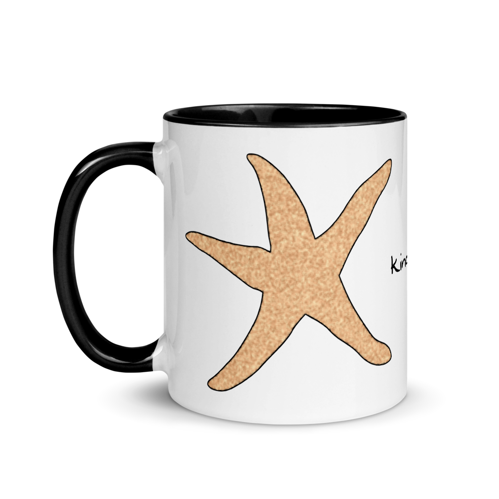 Starfish Kindess Mug with Black Inside