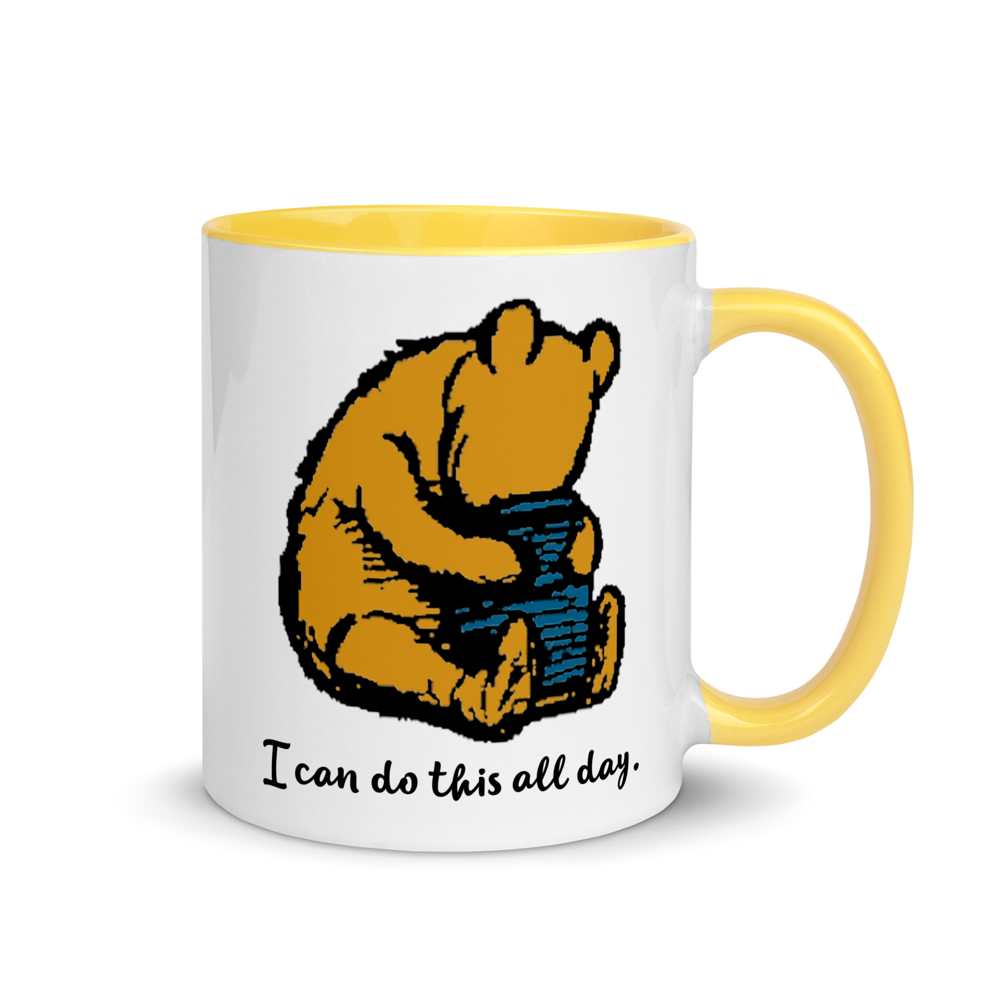 Classic Winnie-the-Pooh Mug with Yellow Inside