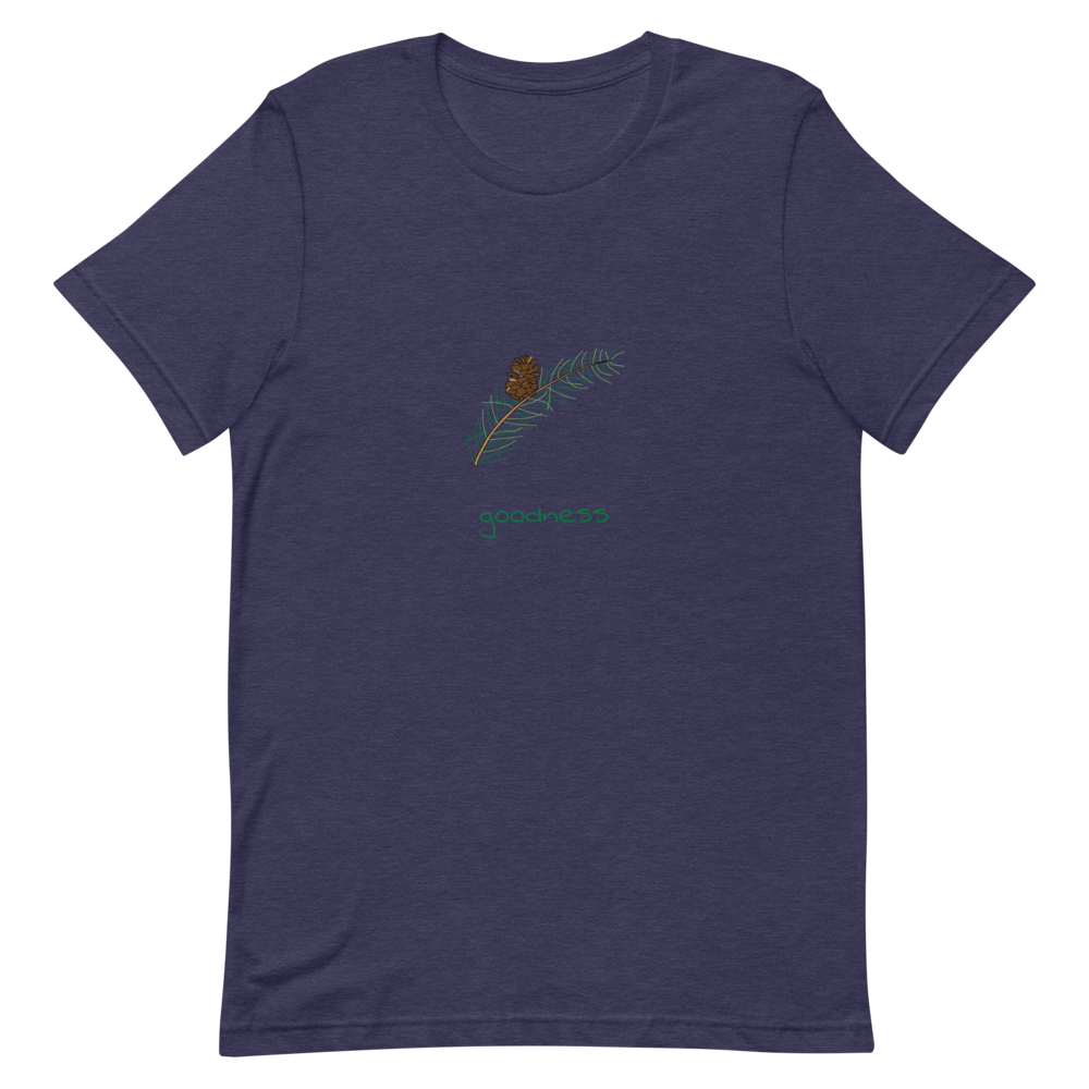 Pinecone Goodness T-Shirt in Heather Midnight Navy