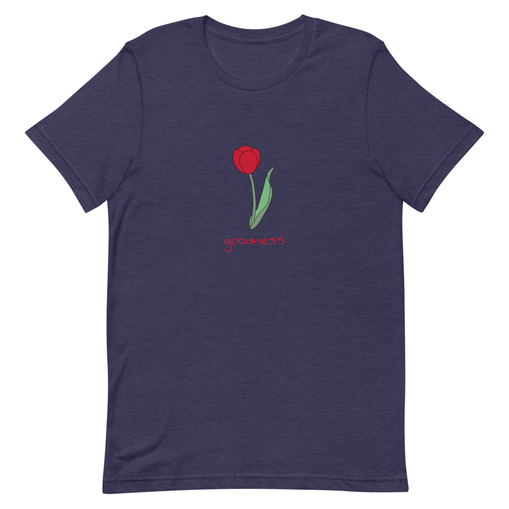 Tulip Goodness T-Shirt in Heather Midnight Navy