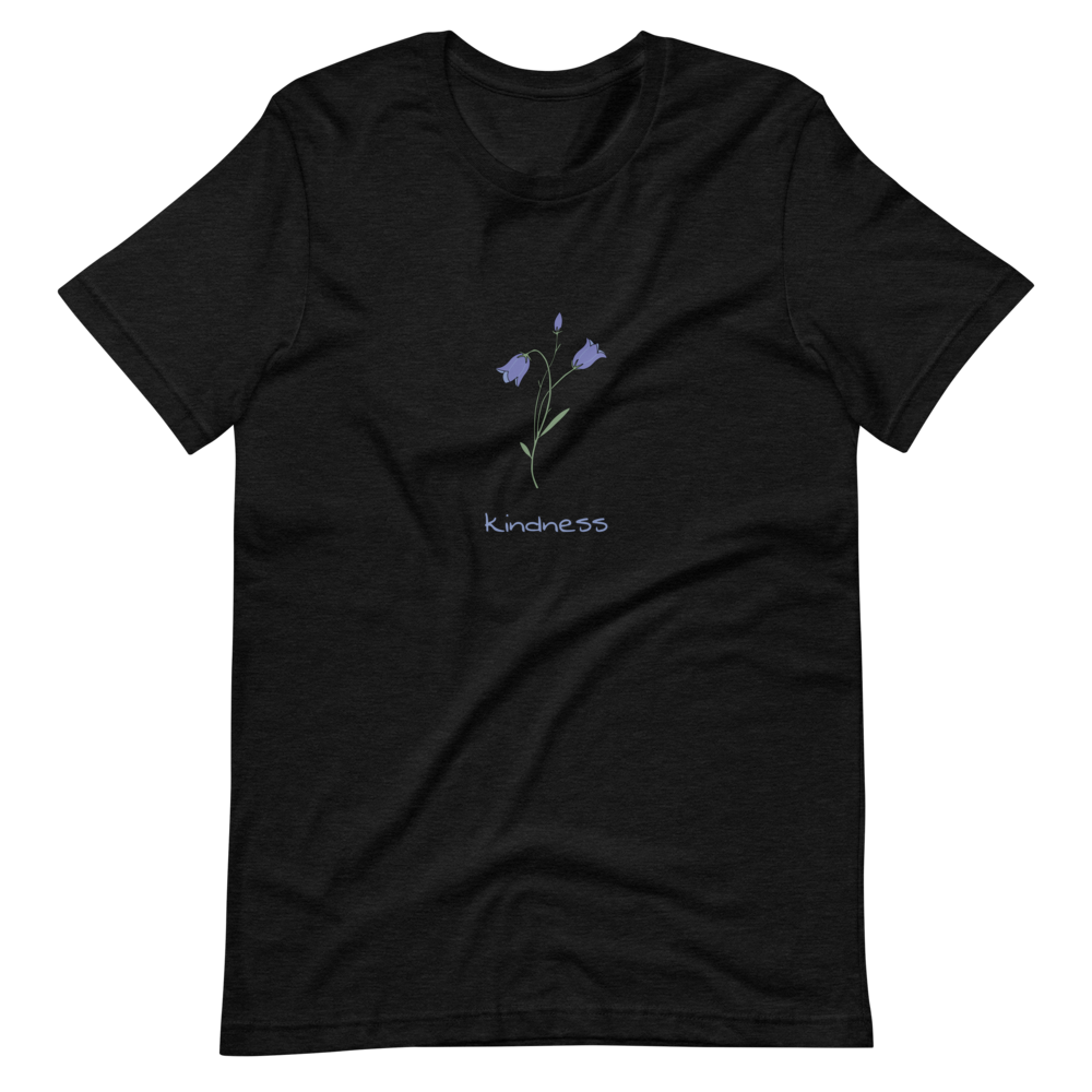 Bluebell Kindness T-Shirt in Black Heather