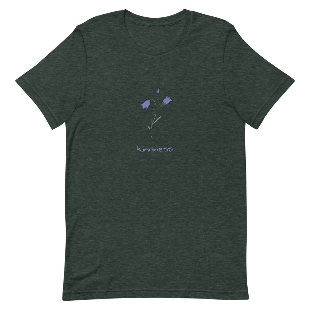 Bluebell Kindness T-Shirt in Heather Forest