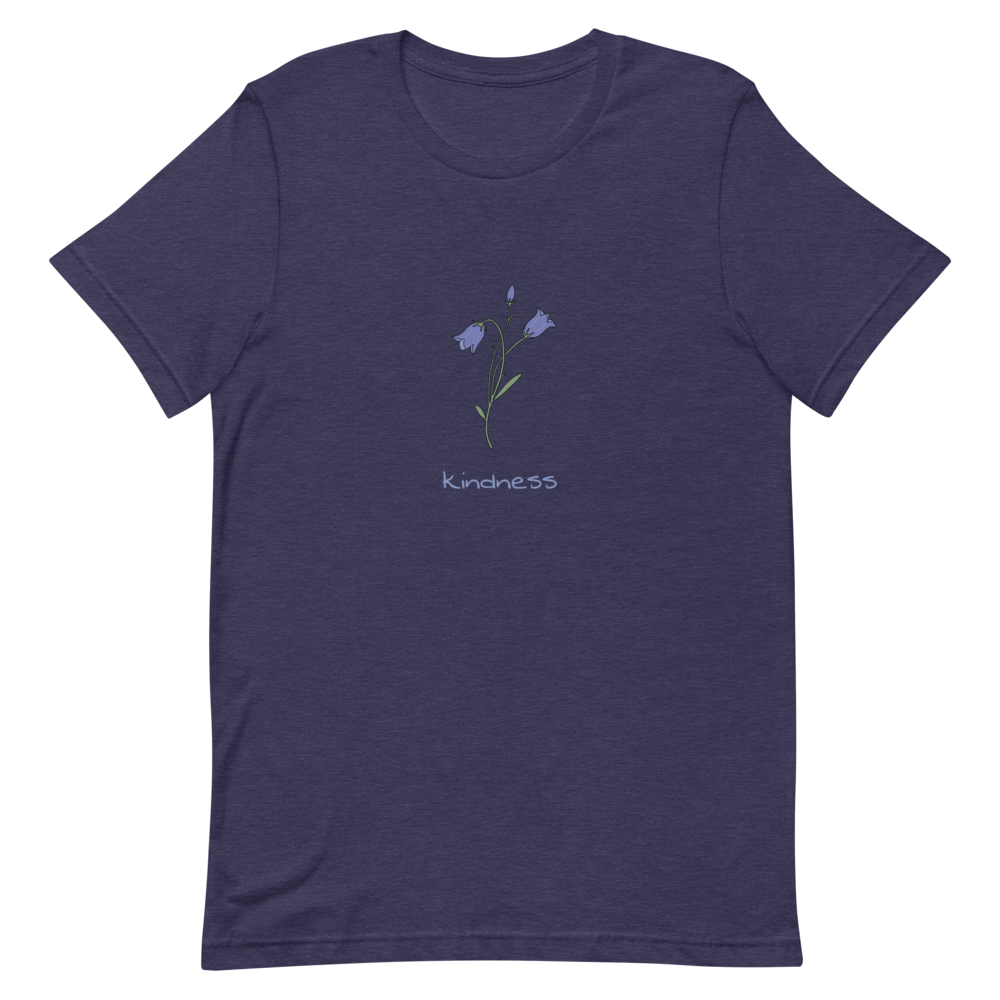 Bluebell Kindness T-Shirt in Heather Midnight Navy