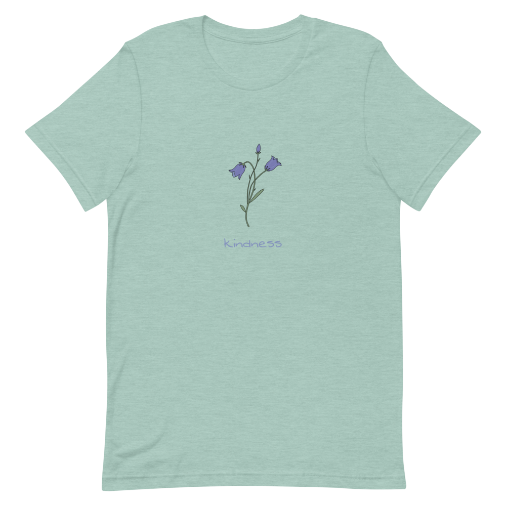 Bluebell Kindness T-Shirt in Heather Prism Dusty Blue