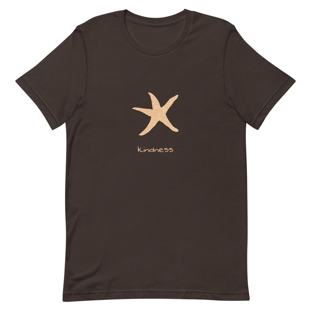 Starfish Kindness T-Shirt in Brown