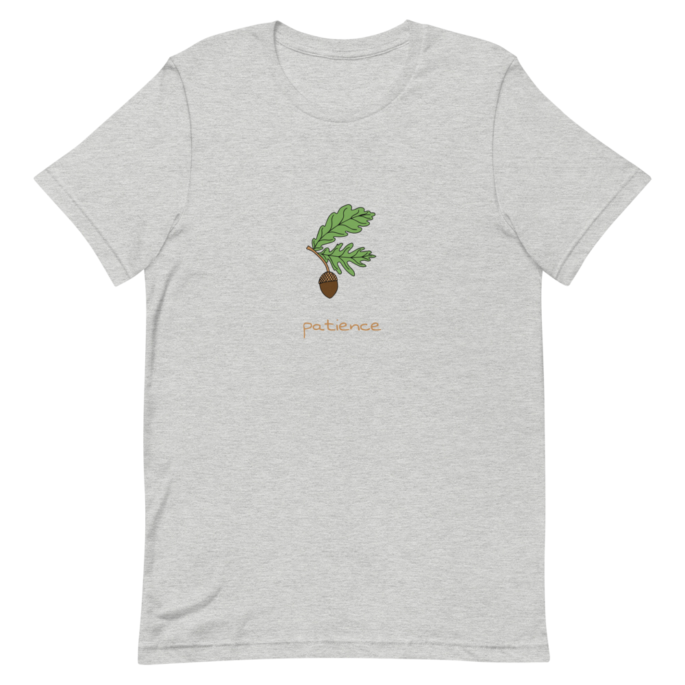 Acorn Patience T-Shirt in Athletic Heather