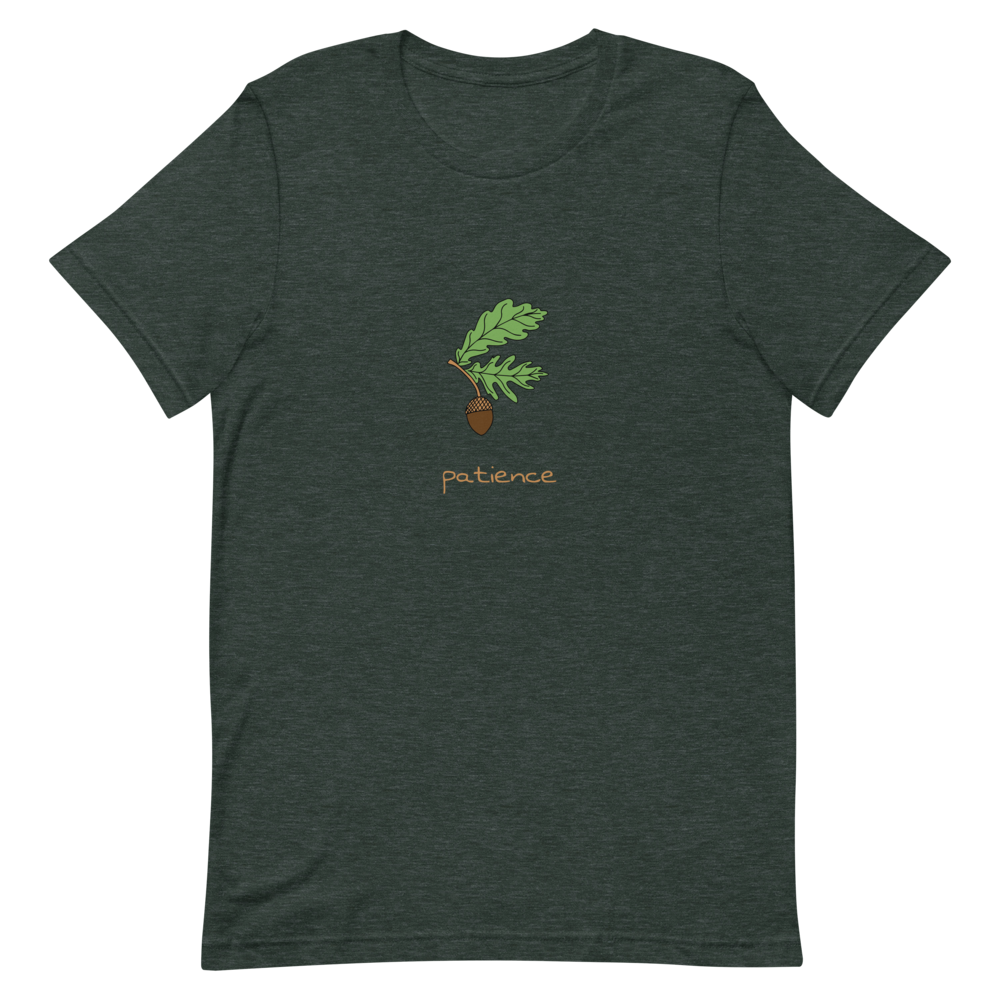 Acorn Patience T-Shirt in Heather Forest