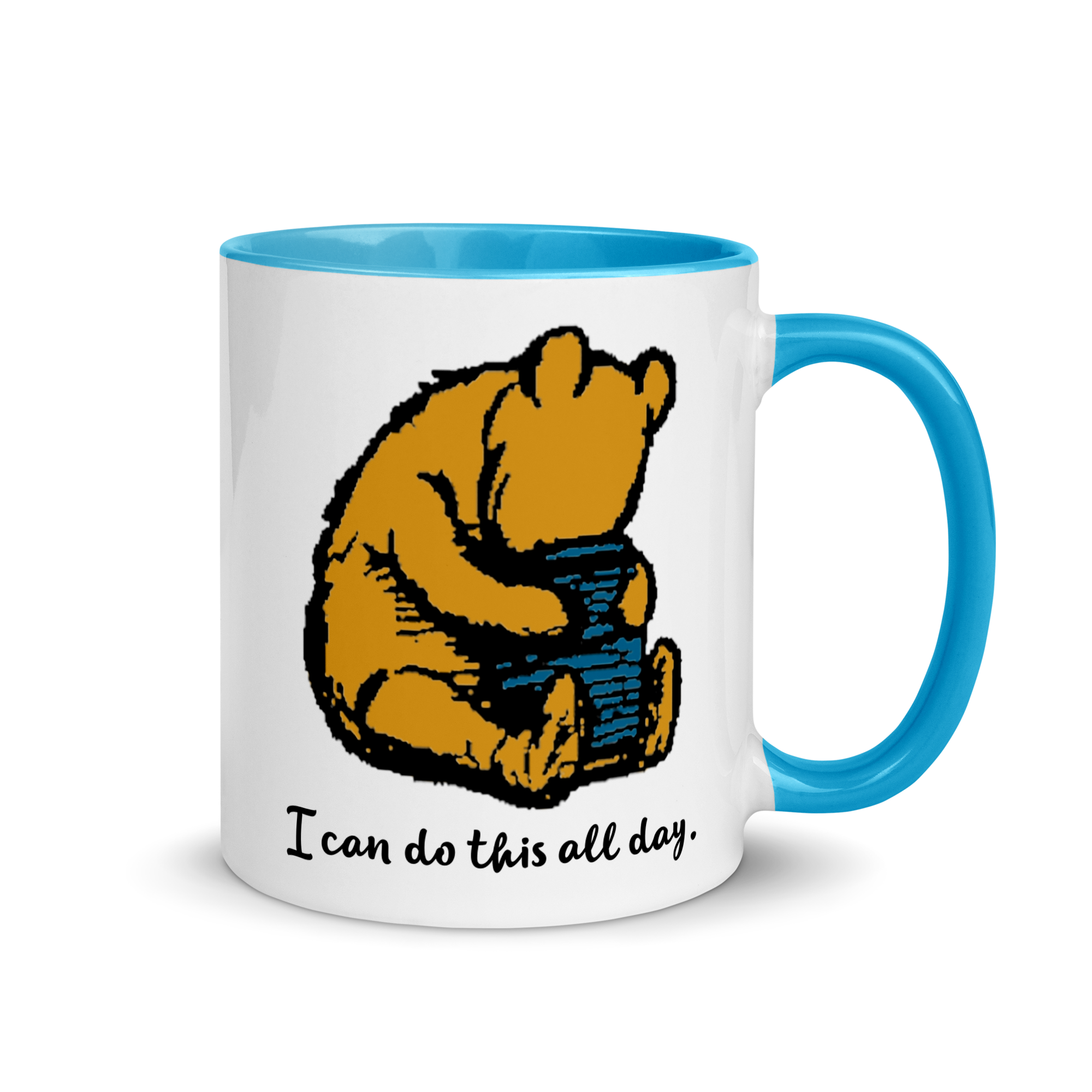 Classic Winnie-the-Pooh Mug with Blue Inside