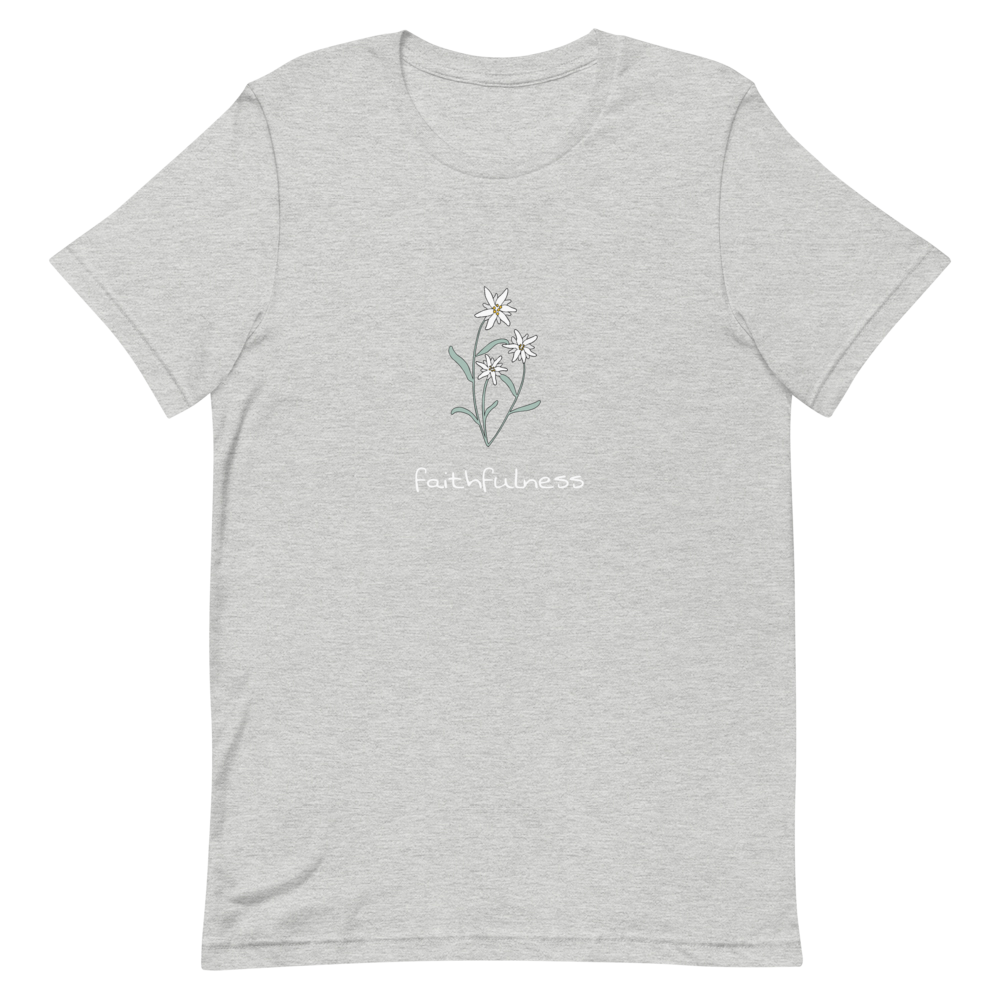 Edelweiss Faithfulness T-Shirt in Athletic Heather