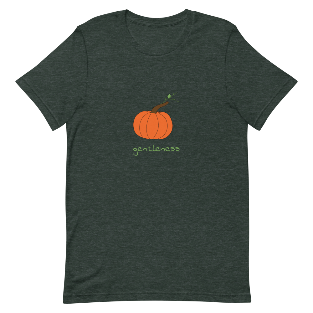 Pumpkin Gentleness T-Shirt in Heather Forest