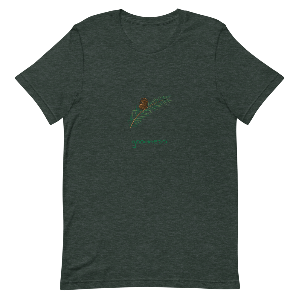 Pinecone Goodness T-Shirt in Heather Forest