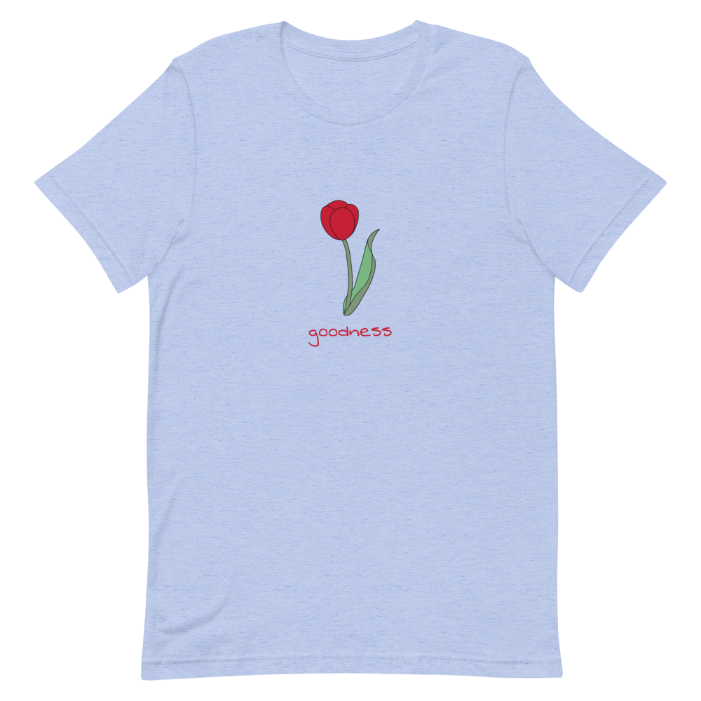 Tulip Goodness T-Shirt in Heather Blue