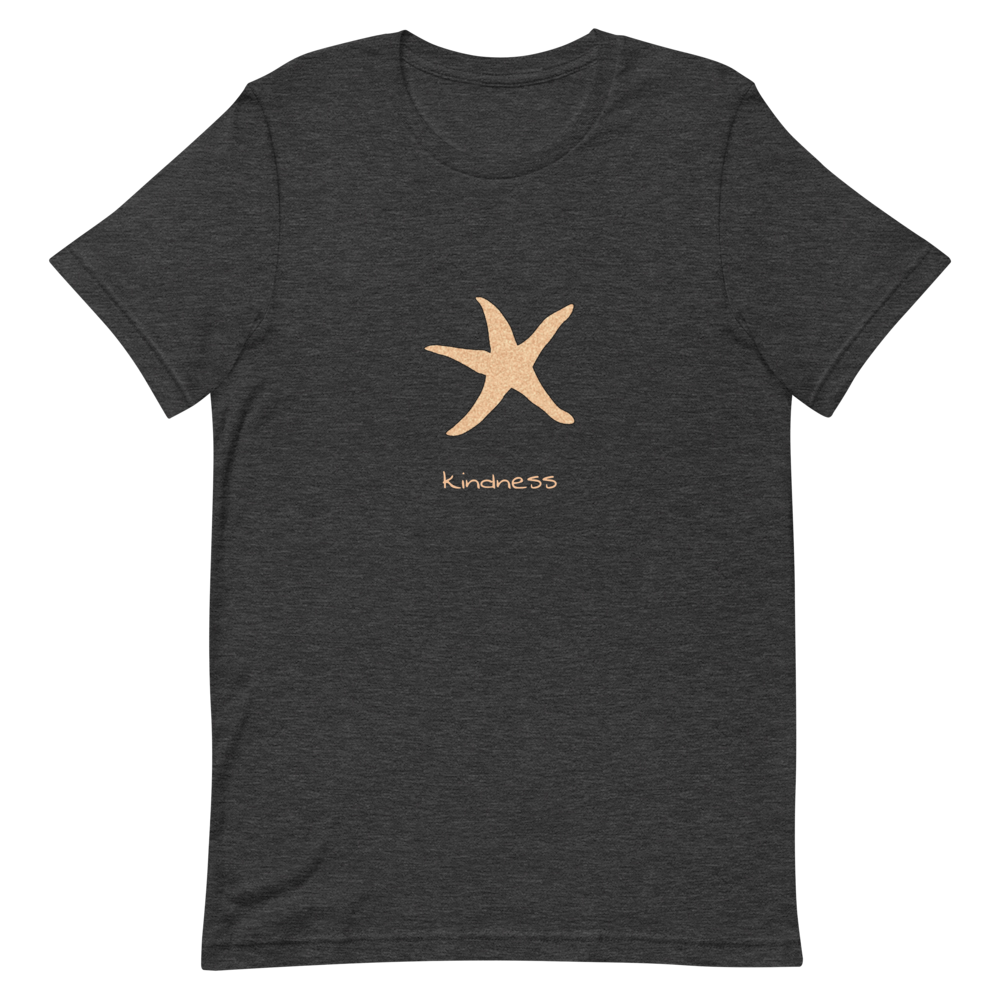 Starfish Kindness T-Shirt in Dark Grey Heather
