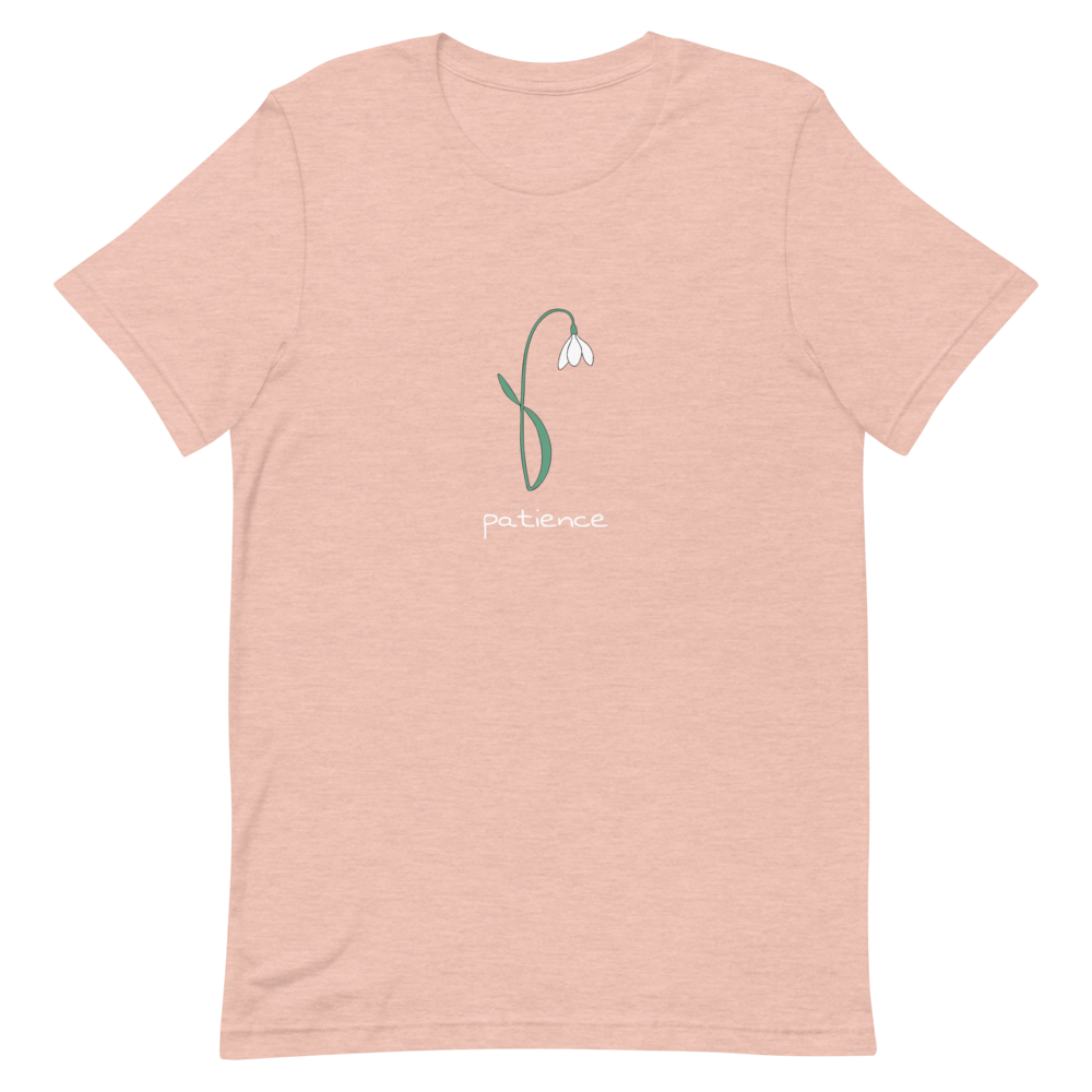 Snowdrop Patience T-Shirt in Heather Prism Peach