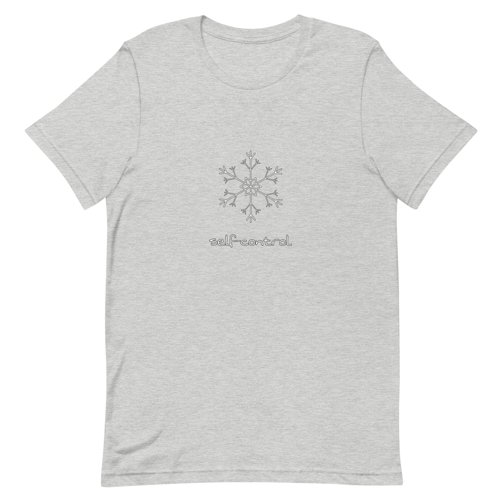 Snowflake Self-Control T-Shirt in Athletic Heather